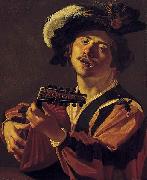 Dirck van Baburen The Lute player. painting